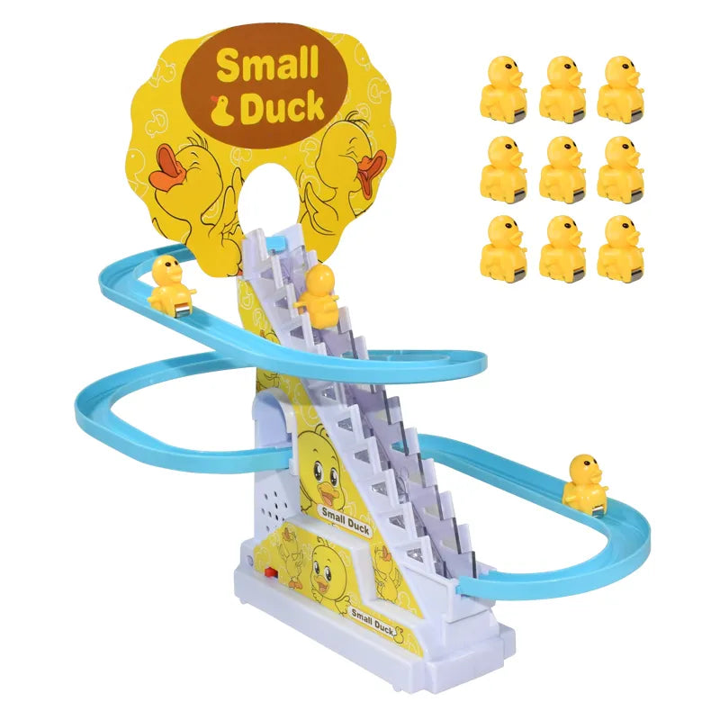 9PCS Electric Duck Climbing Stairs Toy-3
