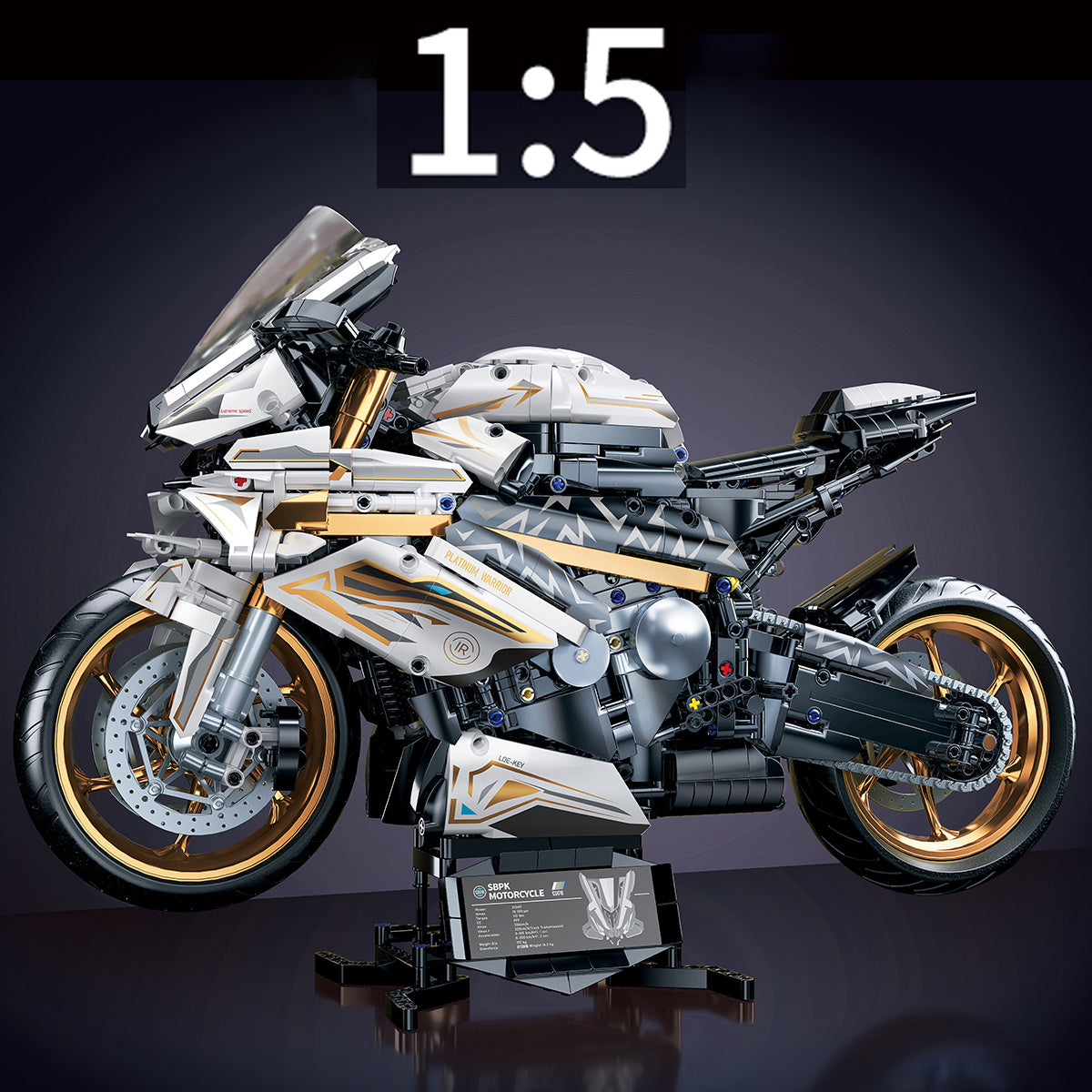 Motorcycle Blocks Model for Teens & Adults-3