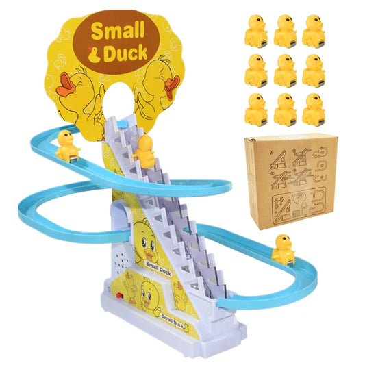 9PCS Electric Duck Climbing Stairs Toy-0