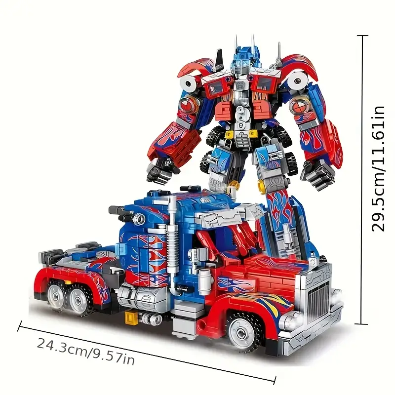 2-in-1 Transforming Car Building Toys for Teens